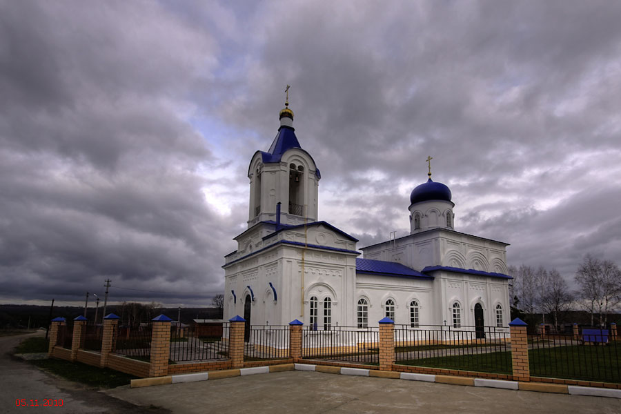 Церковь Казанской иконы Божией Матери, Нижнее Казачье (Задонский район, Липецкая область). фасады