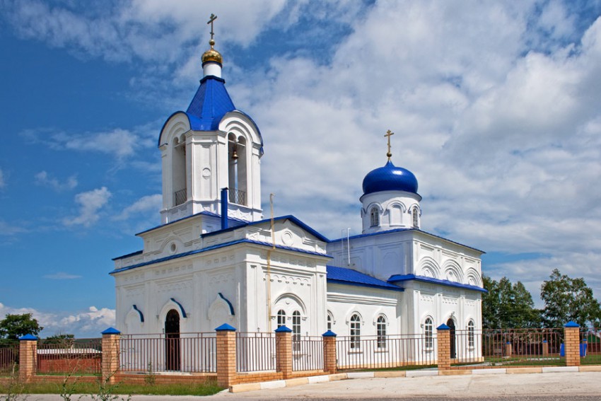 Церковь Казанской иконы Божией Матери, Нижнее Казачье (Задонский район, Липецкая область). фасады