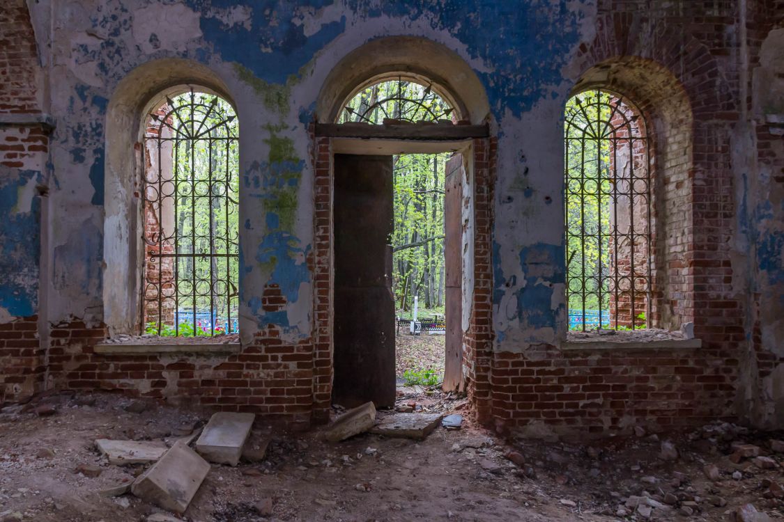 Церковь Рождества Христова, Круглое (Липецкий район, Липецкая область). интерьер и убранство, Вид на юг в интерьере