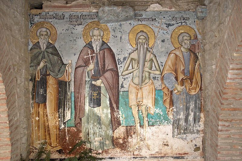 Собор Успения Пресвятой Богородицы в Карее, Афон (Ἀθως) (Айон-Орос (Άγιον Όρος), Греция). дополнительная информация, Фреск