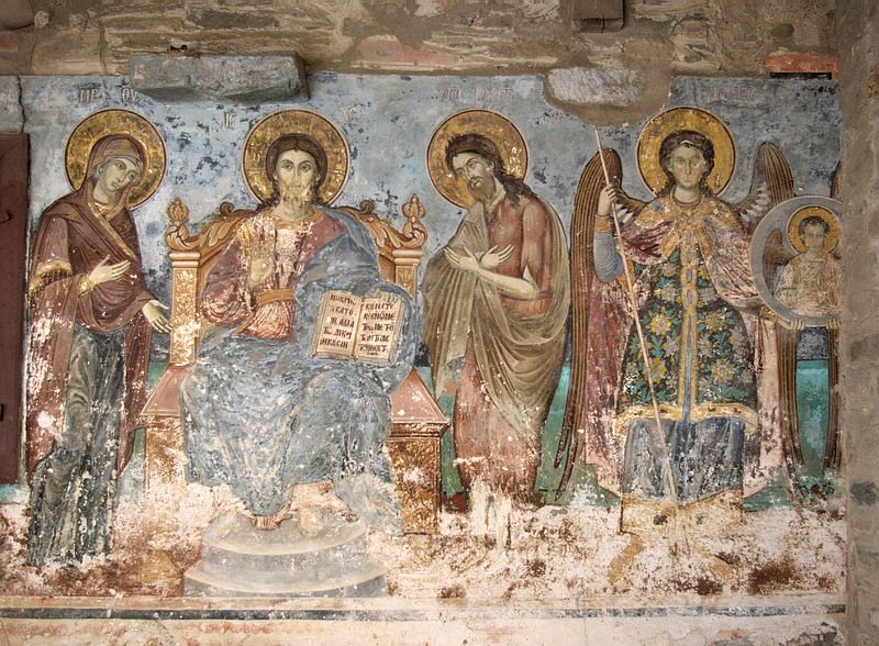 Собор Успения Пресвятой Богородицы в Карее, Афон (Ἀθως) (Айон-Орос (Άγιον Όρος), Греция). дополнительная информация, Фреска