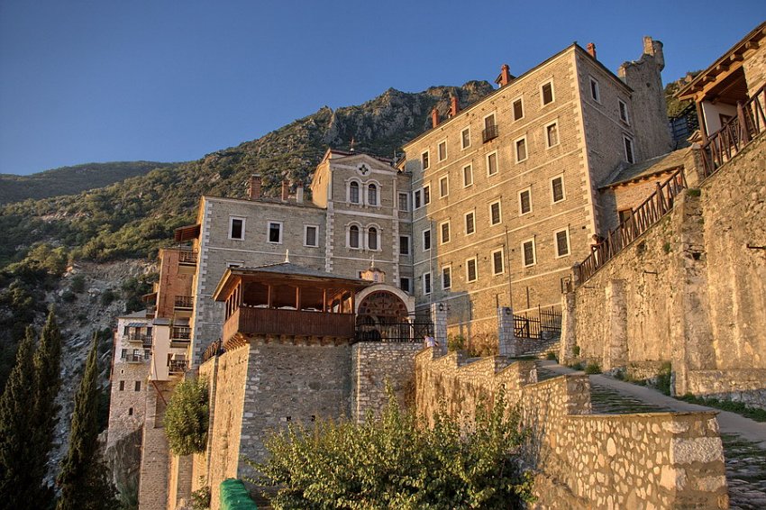 Монастырь Святого Павла, Афон (Ἀθως) (Айон-Орос (Άγιον Όρος), Греция). фасады