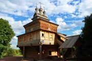 Нагатинский затон. Музей деревянного зодчества в Коломенском. Церковь Георгия Победоносца из Рождественского (Среднего на Ёрге) погоста