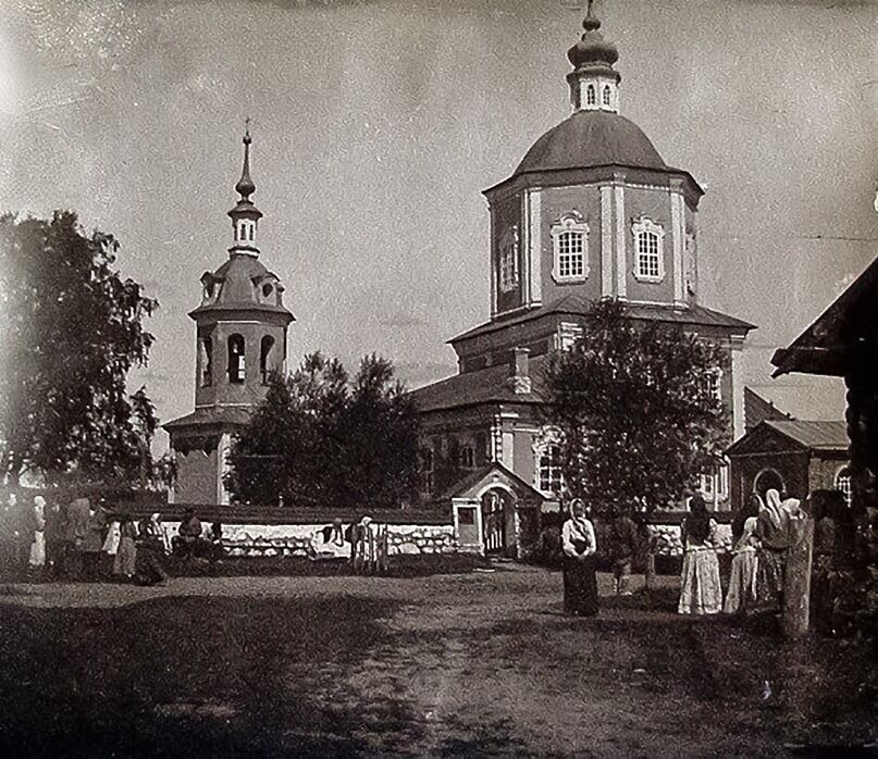 Церковь Успения Пресвятой Богородицы, Добшо (Торопецкий район, Тверская область). архивная фотография, Фото Серебрякова Д. А., 1904 г.