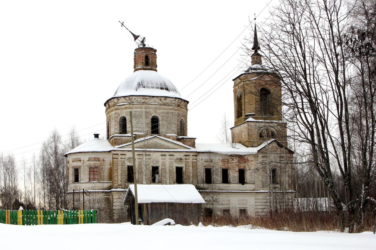 Церковь Рождества Христова, Вешкурье (Котласский район и г. Котлас, Архангельская область). фасады, Вид с севера.