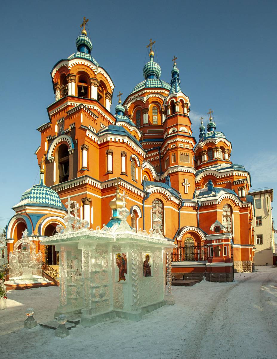 фасады. Собор Казанской иконы Божией Матери, Иркутск (Иркутск, город, Иркутская область)