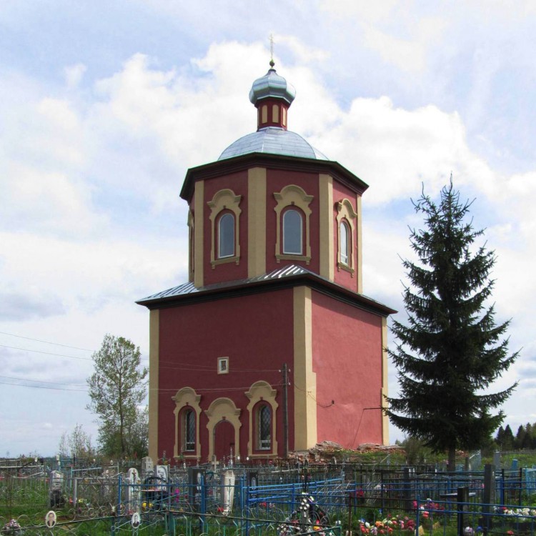 Озерец. Церковь Троицы Живоначальной. фасады, вид с севера