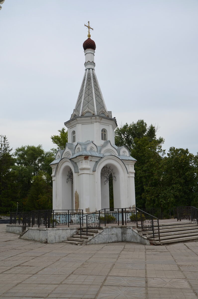 Часовня Почаевской иконы Божией Матери в парке Памяти, Белгород (Белгород, город, Белгородская область). фасады, Вид с северо-запада