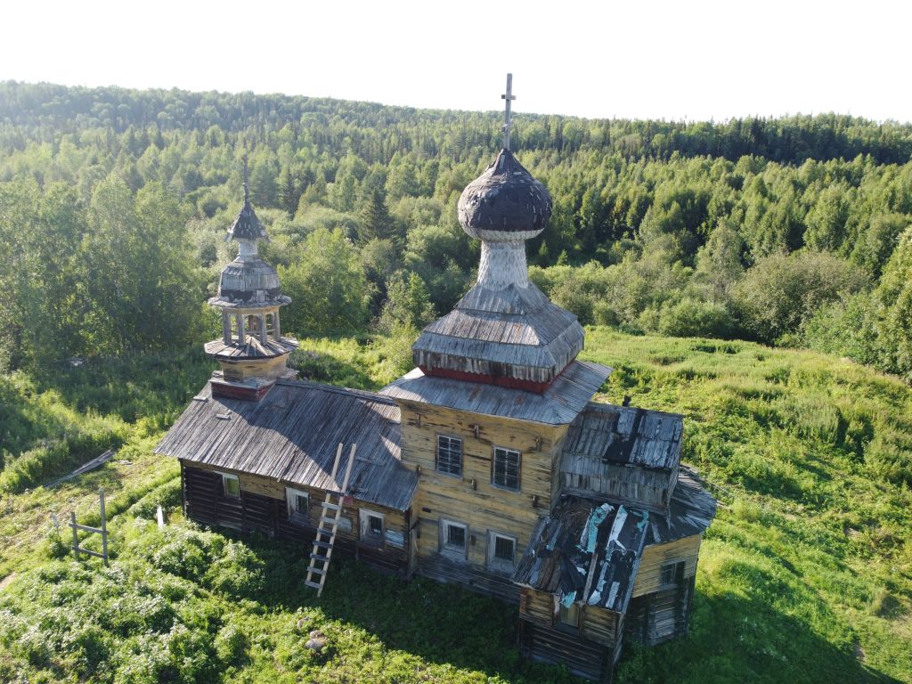 Куртяево, урочище. Церковь Алексия, человека Божия. фасады