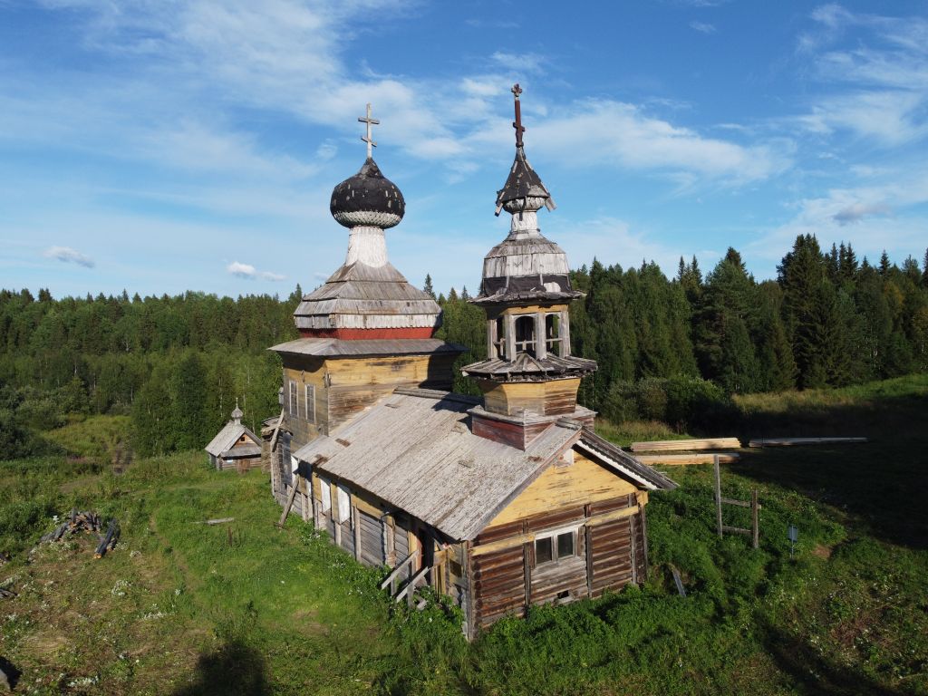 Куртяево, урочище. Церковь Алексия, человека Божия. фасады