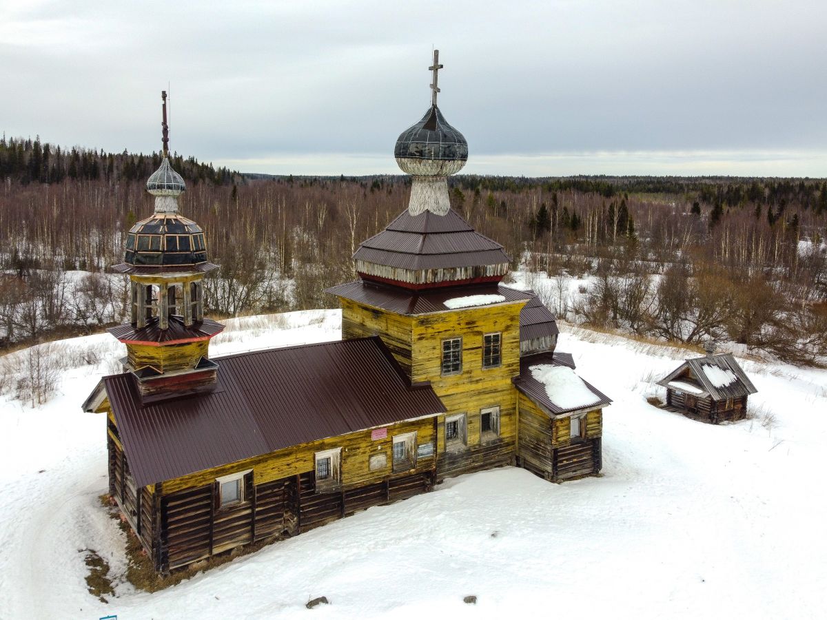 Церковь Алексия, человека Божия, Куртяево, урочище (Северодвинск, город, Архангельская область). фасады