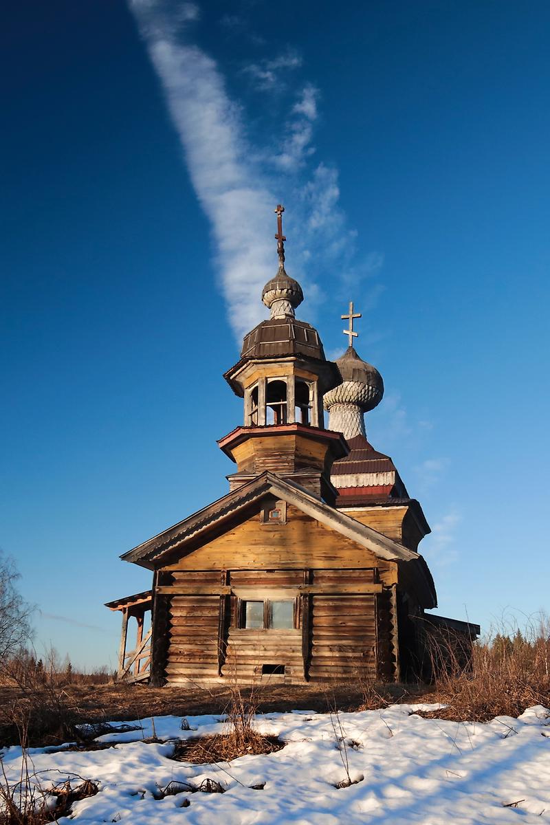 фасады. Церковь Алексия, человека Божия, Куртяево, урочище (Северодвинск, город, Архангельская область)