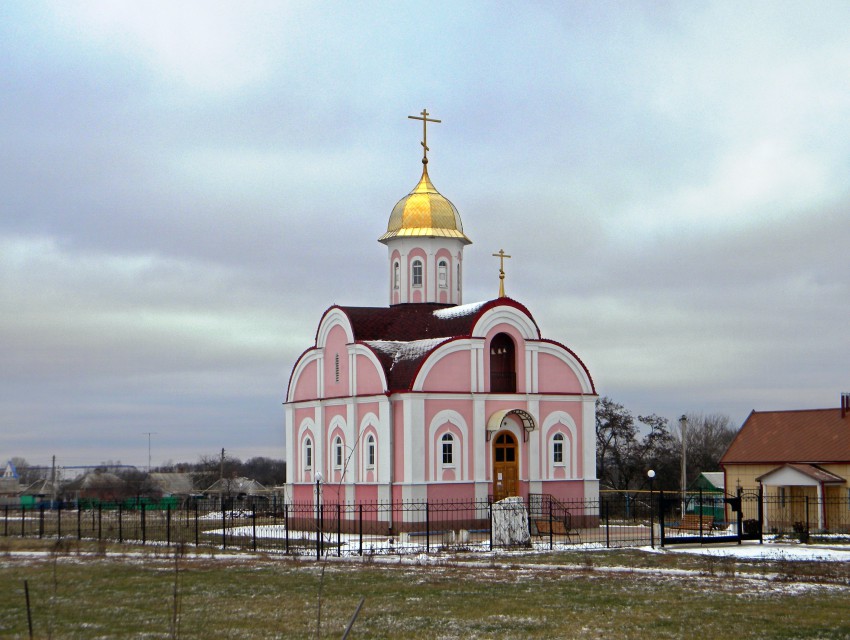 Церковь Иоанна Предтечи, Мелихово (Корочанский район, Белгородская область). общий вид в ландшафте