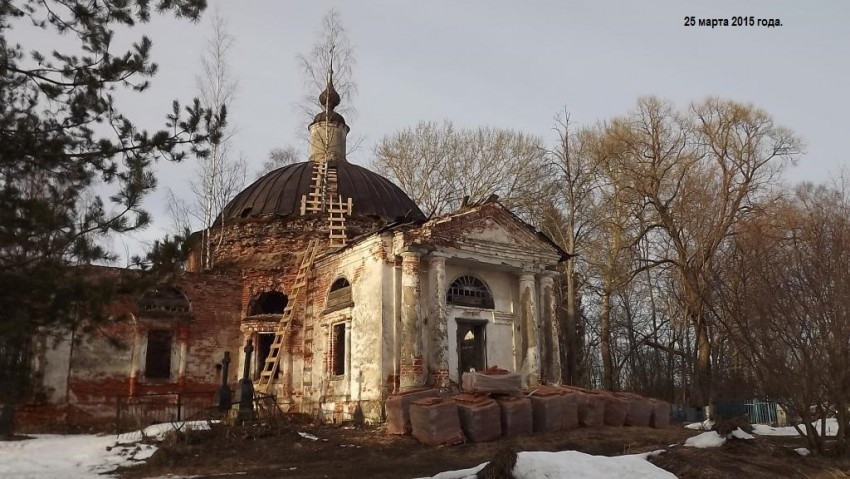 Церковь Благовещения Пресвятой Богородицы, Козлово (Некоузский район, Ярославская область). архитектурные детали,  южная часть храма