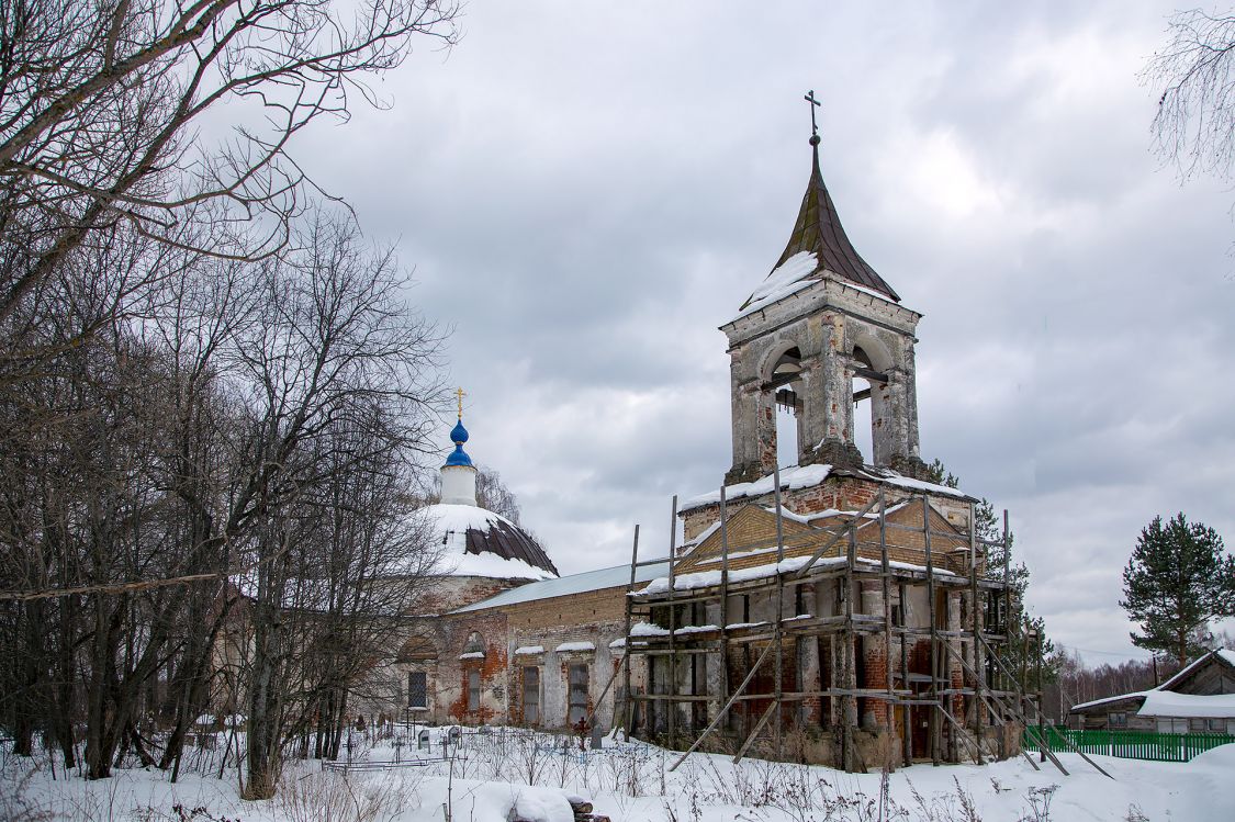 Церковь Благовещения Пресвятой Богородицы, Козлово (Некоузский район, Ярославская область). фасады