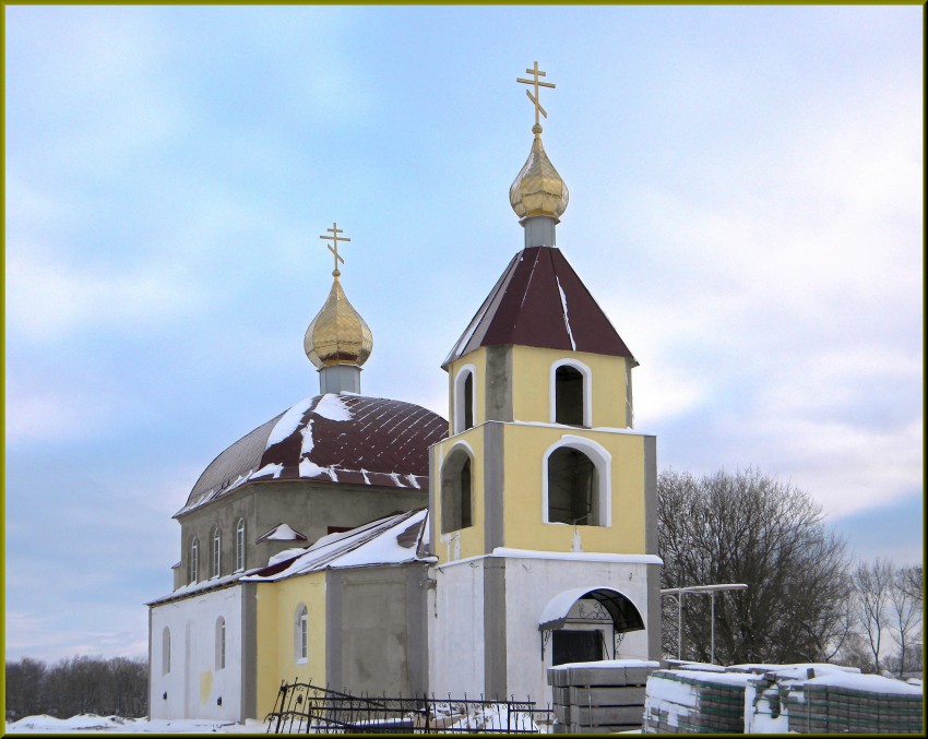Церковь Николая Чудотворца, Ломово (Корочанский район, Белгородская область). общий вид в ландшафте