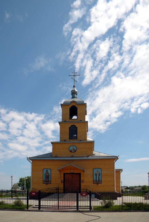Сорокино. Церковь Николая Чудотворца. общий вид в ландшафте