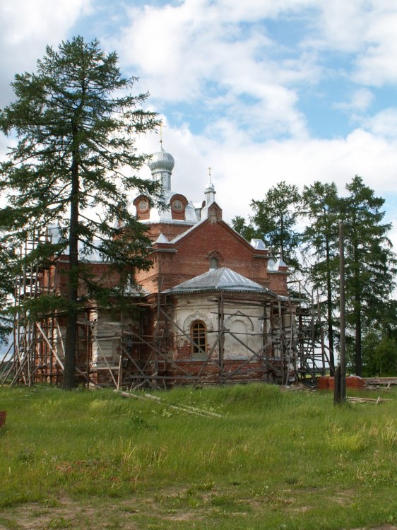 Сура. Церковь Николая Чудотворца. общий вид в ландшафте, храм Николая Чудотворца