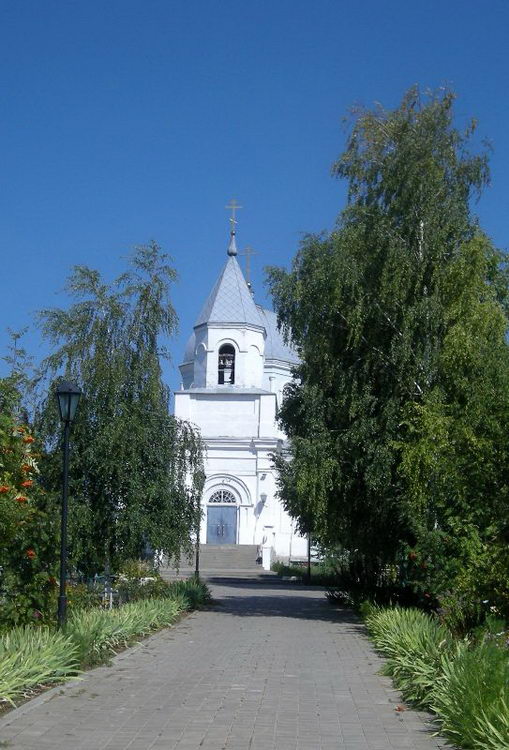 Бирюч. Церковь Митрофана Воронежского. общий вид в ландшафте