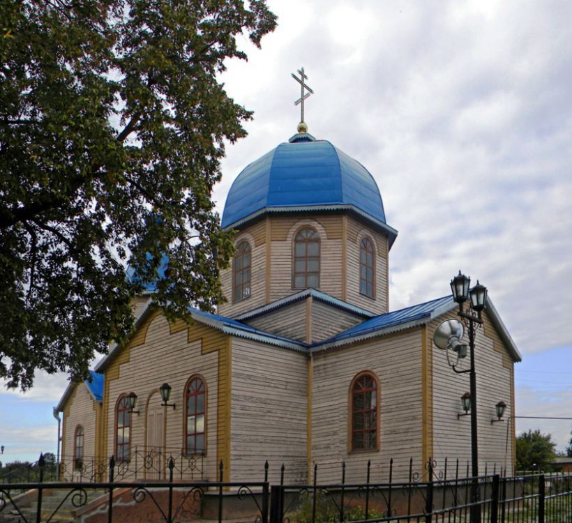 Белгородская область, Красногвардейский район, Гредякино. Церковь Михаила Архангела, фотография. общий вид в ландшафте