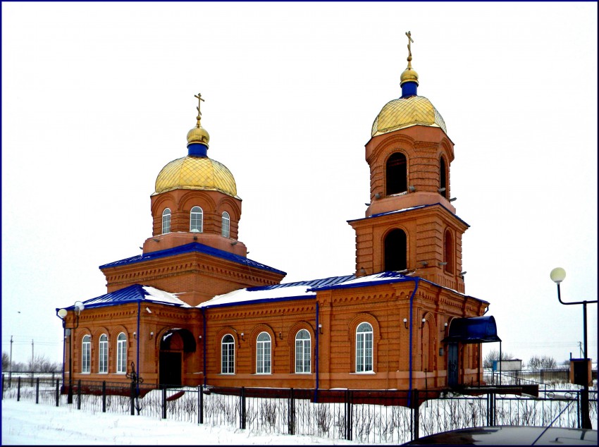 Церковь Иоанна Богослова, Филькино (Красногвардейский район, Белгородская область). общий вид в ландшафте