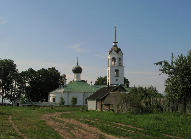 Церковь Николая Чудотворца, Талабск (остров им. Залита) (Псковский район, Псковская область). общий вид в ландшафте