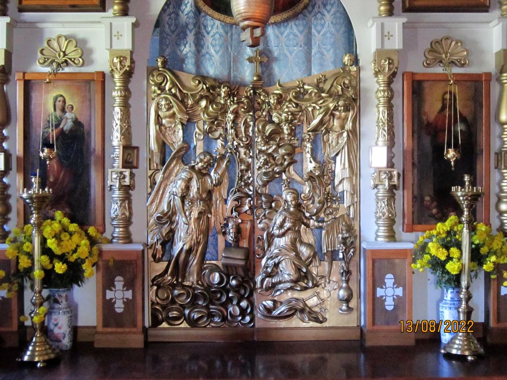 Церковь Николая Чудотворца, Талабск (остров им. Залита) (Псковский район, Псковская область). интерьер и убранство, Царские Врата придела Смоленской иконы Божией Матери