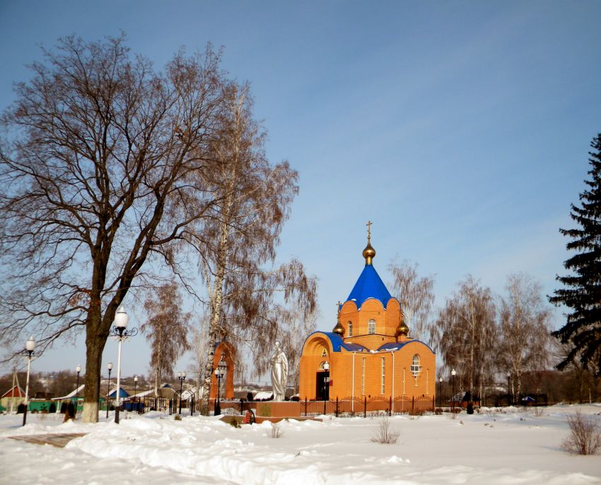 Церковь Покрова Пресвятой Богородицы, Репяховка (Краснояружский район, Белгородская область). общий вид в ландшафте