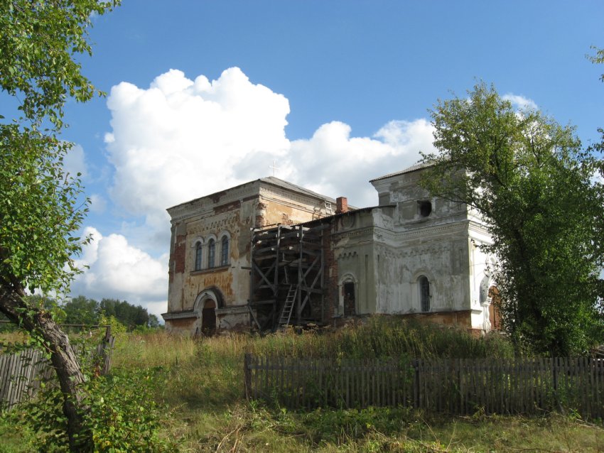Церковь Николая Чудотворца, Рычково (Алапаевский район (Алапаевское МО и Махнёвское МО), Свердловская область). фасады