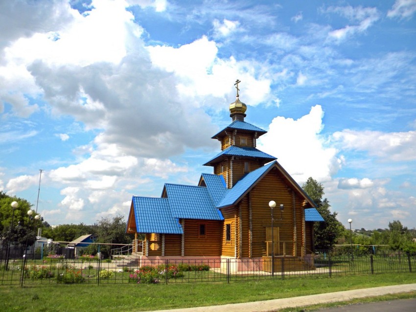 Береговое. Церковь Илии Муромского. общий вид в ландшафте