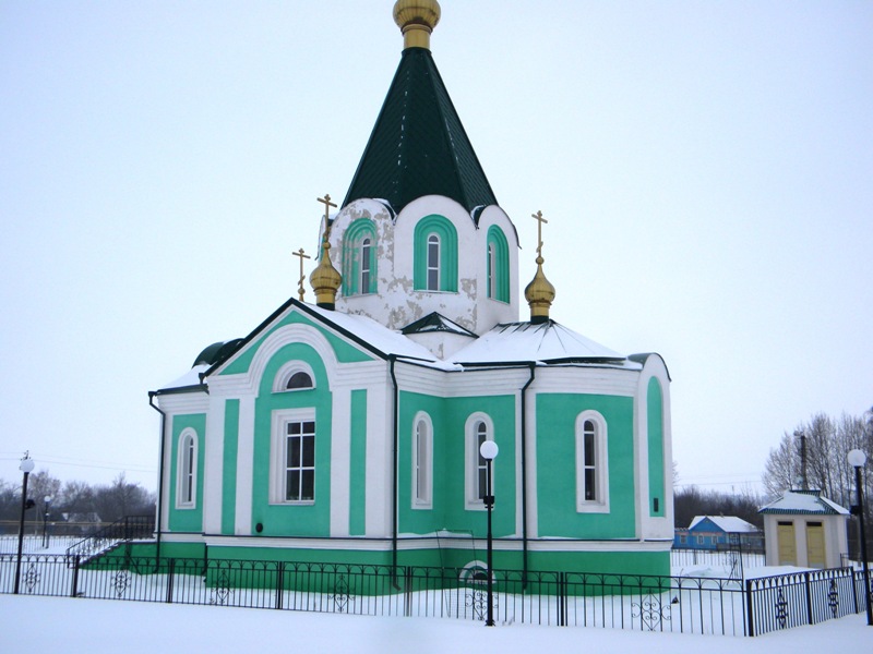 Церковь Троицы Живоначальной, Журавка (Прохоровский район, Белгородская область). общий вид в ландшафте