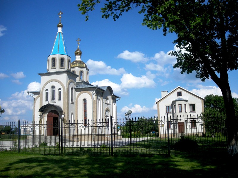 Церковь Владимира равноапостольного, Вязовое (Прохоровский район, Белгородская область). общий вид в ландшафте