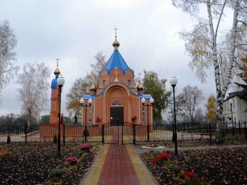 Церковь Покрова Пресвятой Богородицы, Репяховка (Краснояружский район, Белгородская область). общий вид в ландшафте