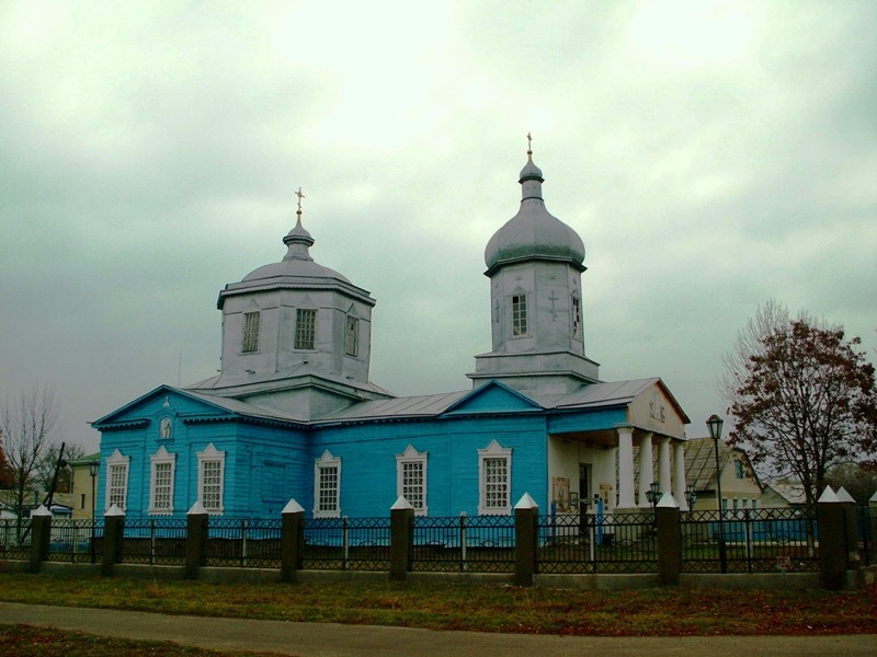 Церковь Рождества Христова, Горки (Красненский район, Белгородская область). общий вид в ландшафте