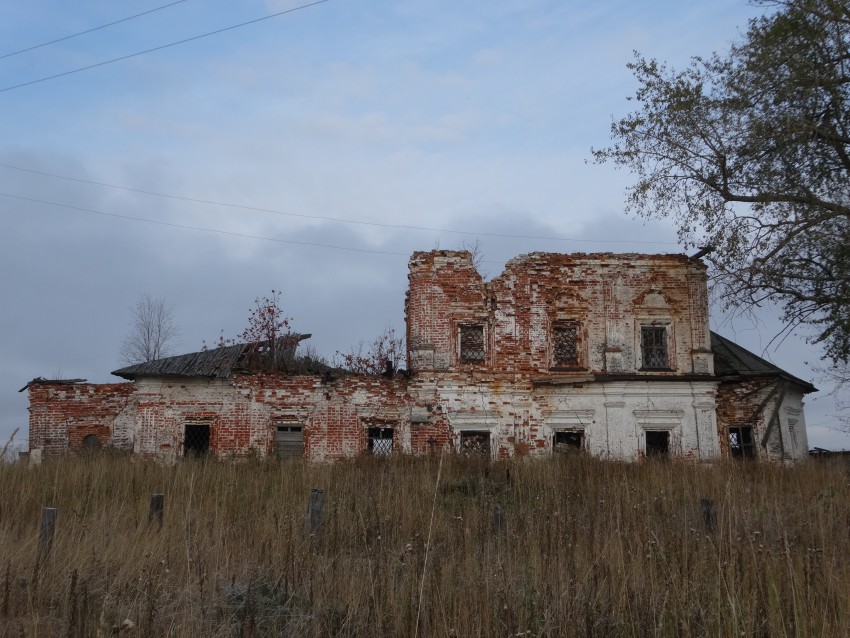 Верхнее Койдокурье. Церковь Николая Чудотворца. фасады, вид с юга