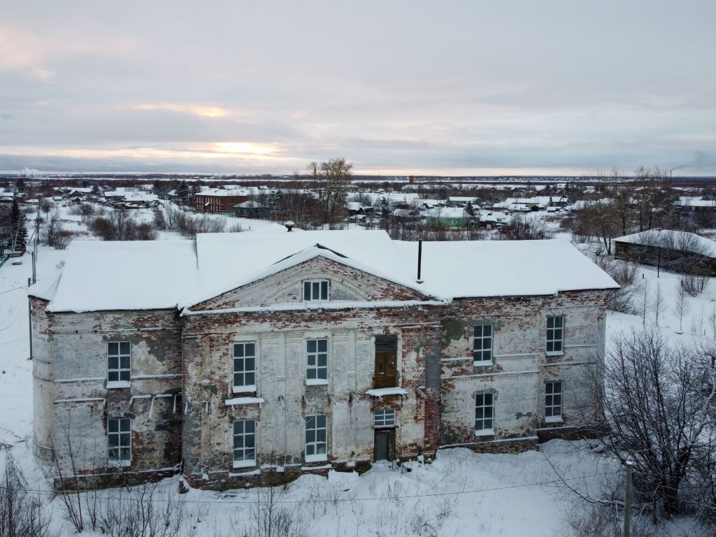 Церковь Вознесения Господня, Вознесенье (Приморский район, Архангельская область). общий вид в ландшафте