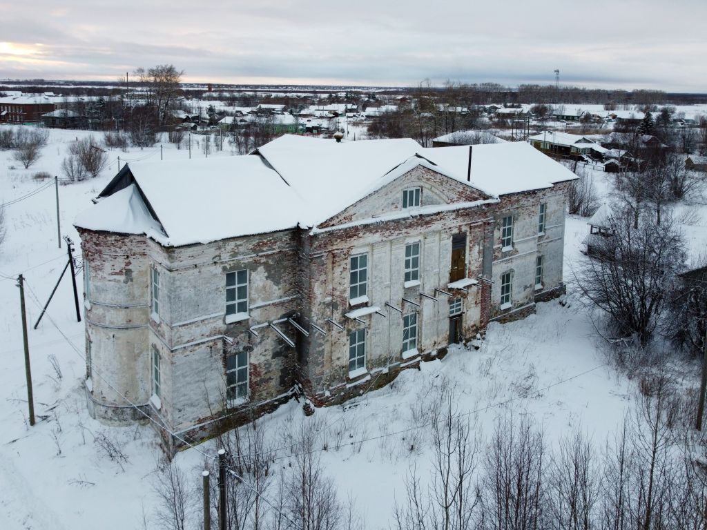 Церковь Вознесения Господня, Вознесенье (Приморский район, Архангельская область). общий вид в ландшафте