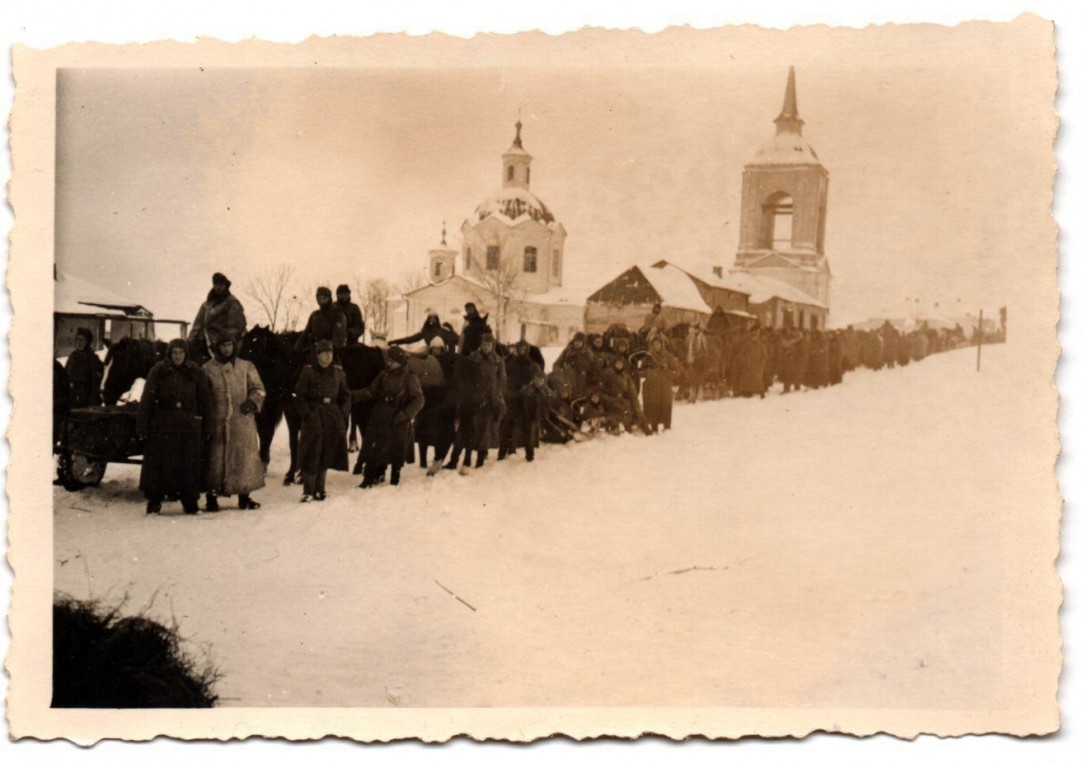Церковь Николая Чудотворца (подворье Троицкого монастыря), Слоновка (Новооскольский район, Белгородская область). архивная фотография, Фото 1943 г. с аукциона e-bay.de