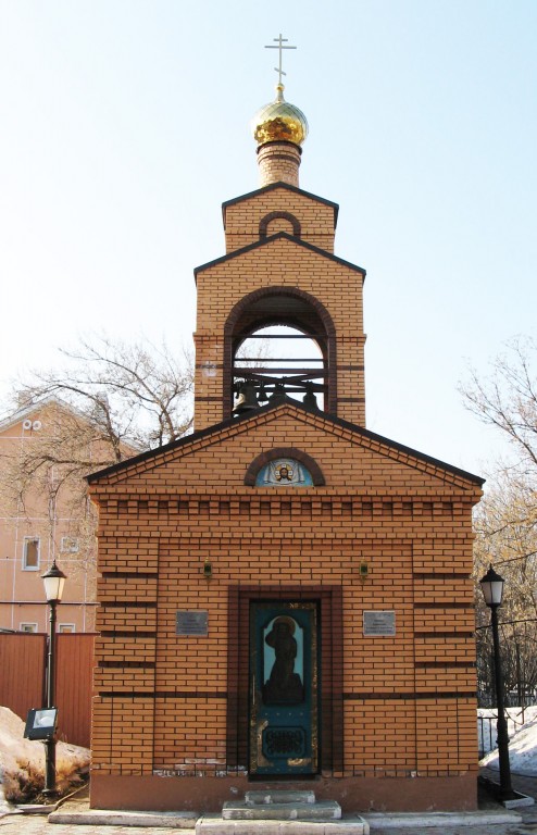 Церковь Серафима Саровского, Бугульма (Бугульминский район, Республика Татарстан). архитектурные детали, Звонница церкви с восточной стороны