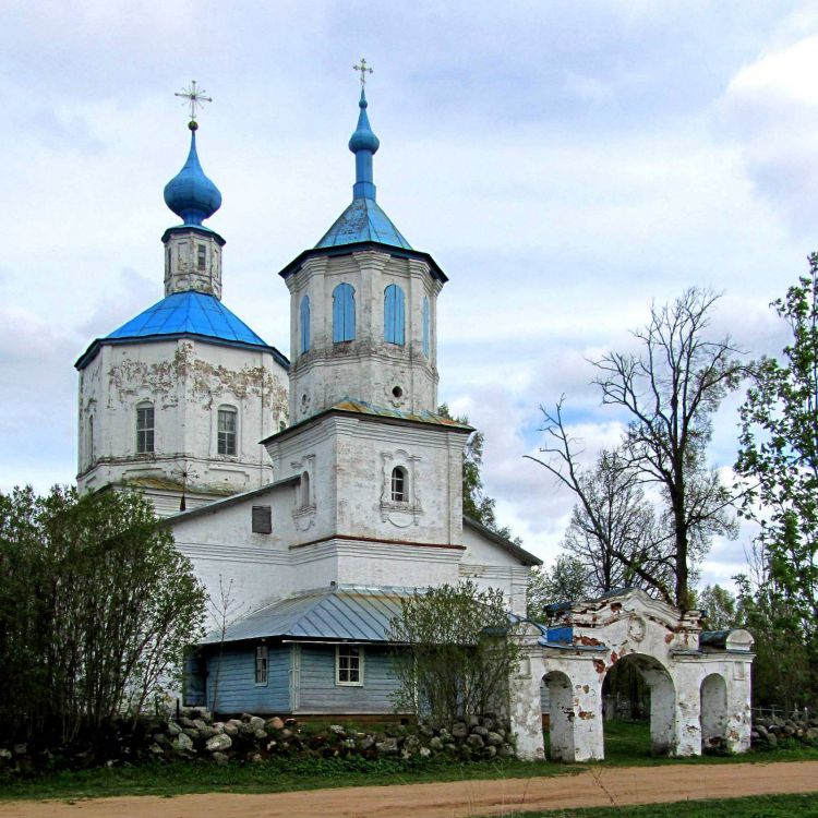 Церковь Николая Чудотворца, Метлино (Торопецкий район, Тверская область). фасады, вид с северо-запада