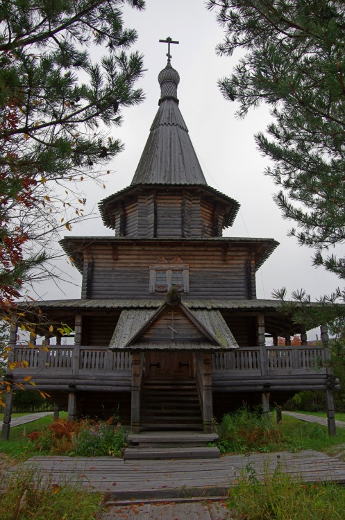 Большое Тойнокурье. Церковь Георгия Победоносца. фасады, вид с запада