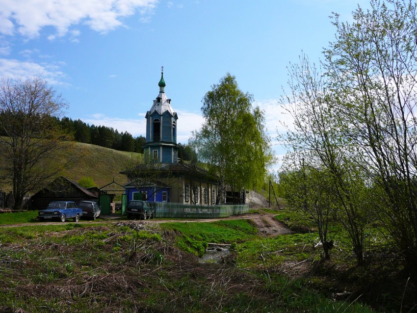 Церковь Иоанна Устюжского, Курилово (Ординский район, Пермский край). общий вид в ландшафте