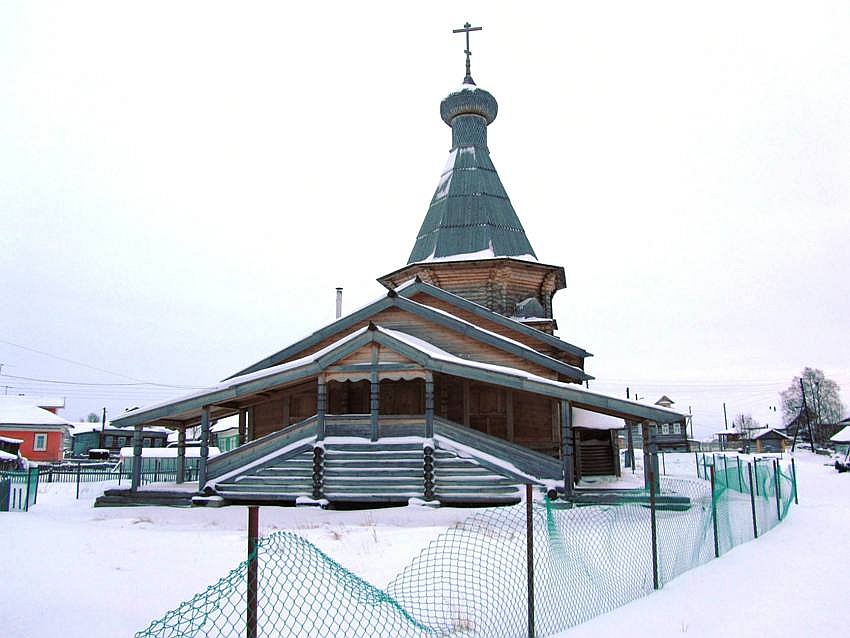 Церковь Николая Чудотворца, Конецдворье (Приморский район, Архангельская область). фасады, западный фасад церкви