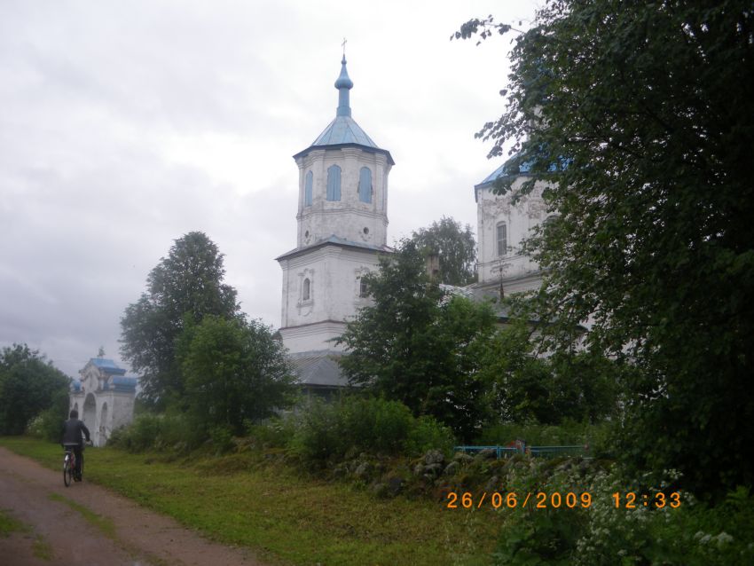 Церковь Николая Чудотворца, Метлино (Торопецкий район, Тверская область). общий вид в ландшафте