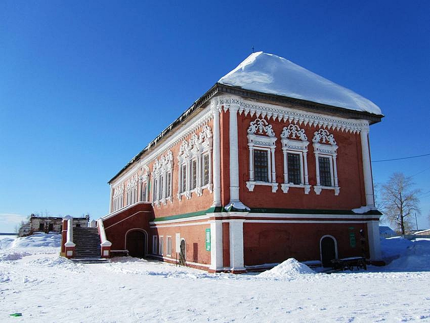 Усолье. Спасо-Преображенский женский монастырь. фасады, палаты Строгановых, вид с северо-востока