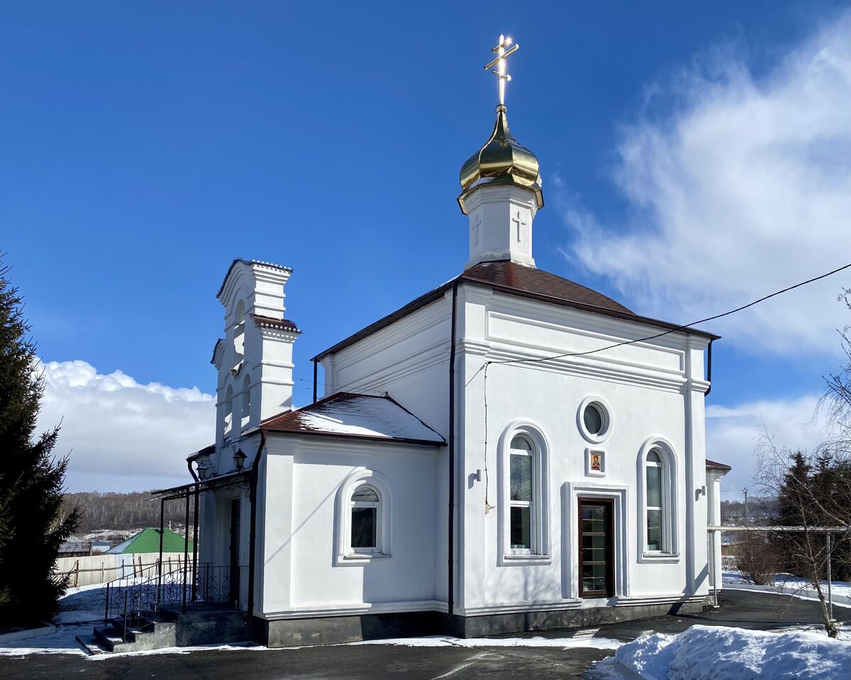 Церковь Веры, Надежды, Любови и матери их Софии, Панфилово (Ленинск-Кузнецкий район и г. Ленинск-Кузнецкий, Кемеровская область). фасады, Вид с ЮЗ