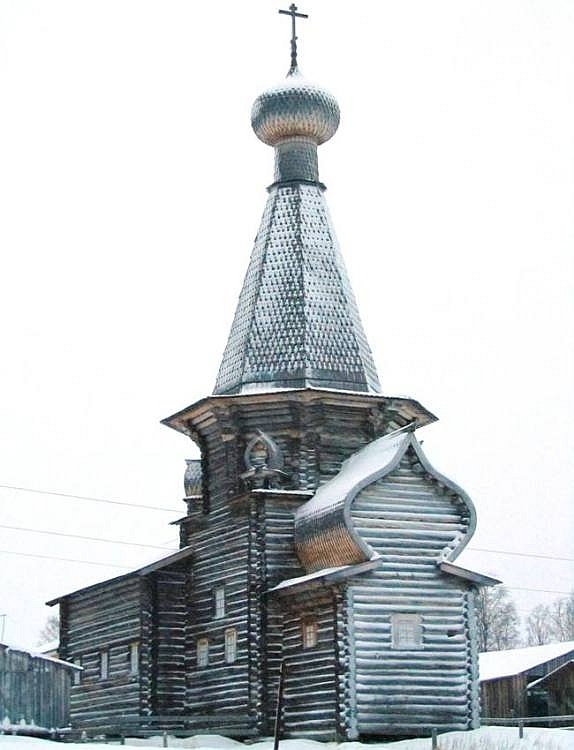 Нёнокса. Церковь Николая Чудотворца. фасады, вид с востока