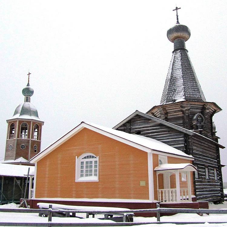 Нёнокса. Церковь Николая Чудотворца. фасады, вид с юго-запада