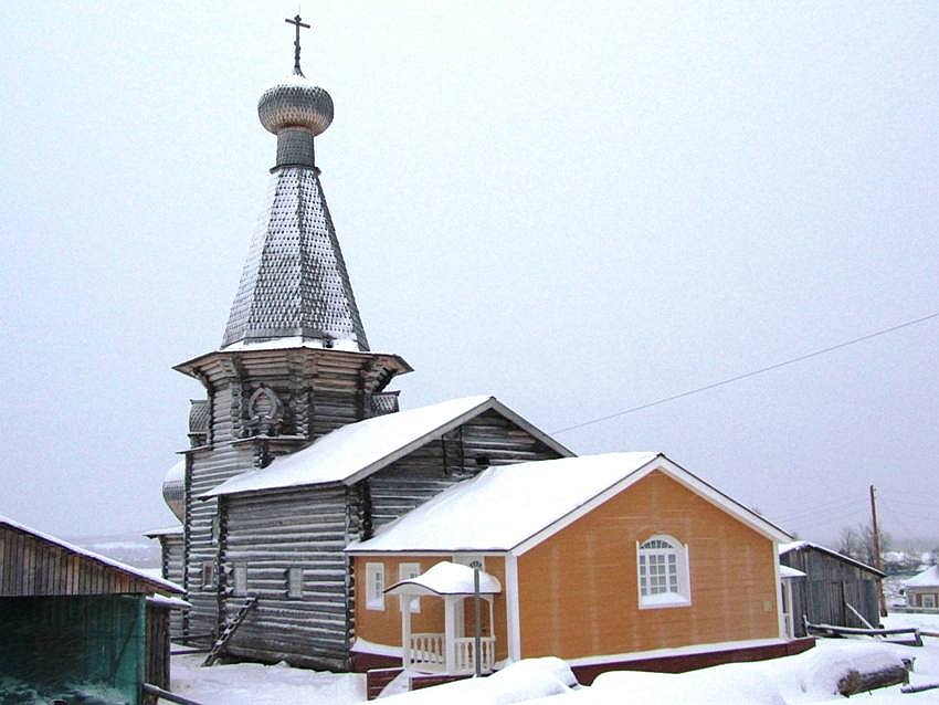 Церковь Николая Чудотворца, Нёнокса (Северодвинск, город, Архангельская область). фасады, вид с запада