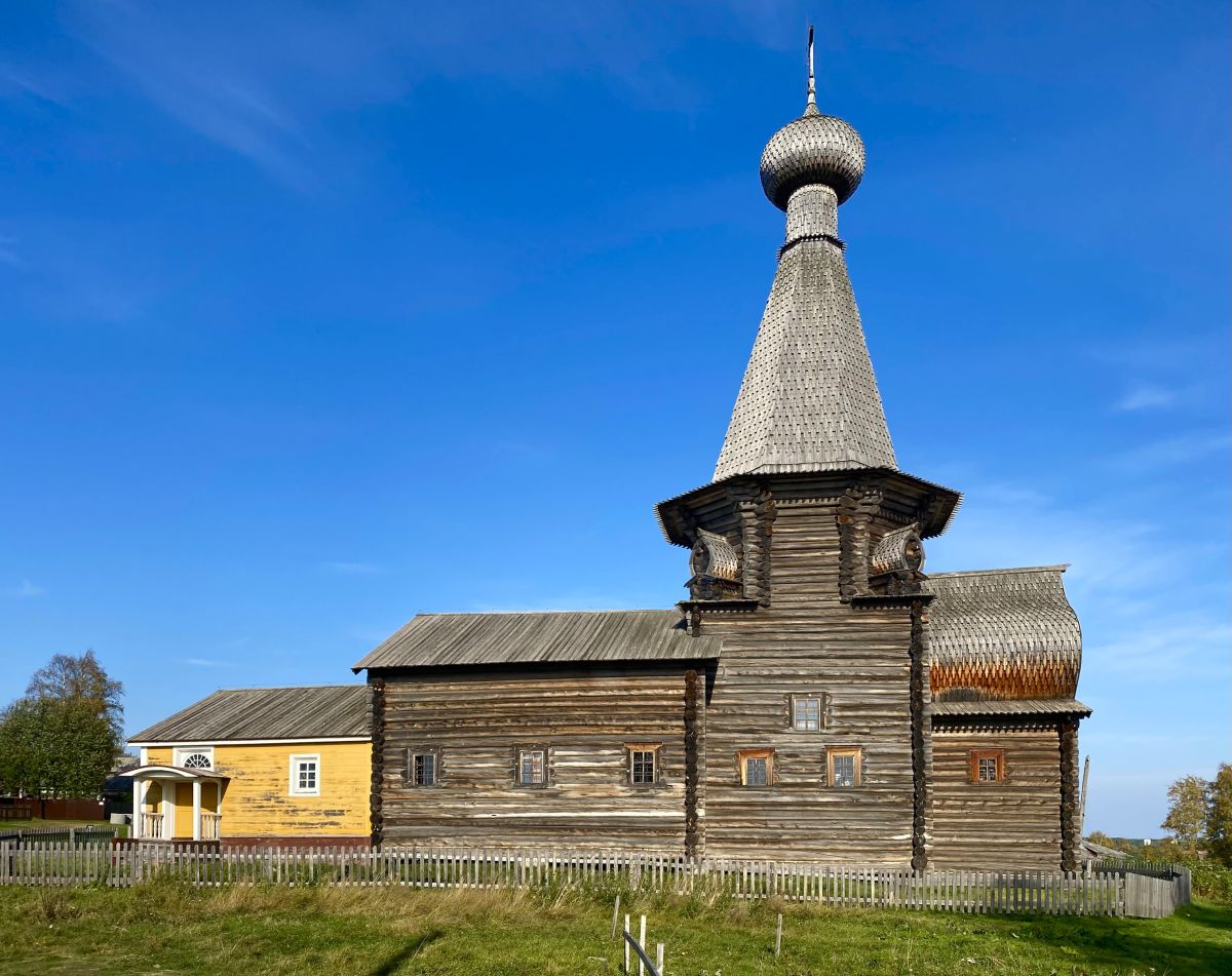 Церковь Николая Чудотворца, Нёнокса (Северодвинск, город, Архангельская область). фасады, Вид с юга